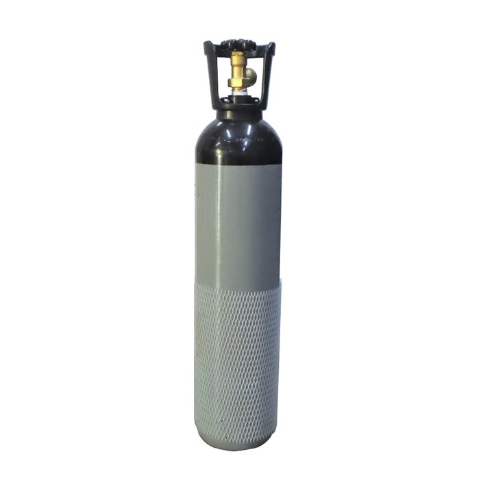 NITROGEN GAS CYLINDER 10 LITRE WITH 1.4M3 NITROGEN (GREY & BLACK) 